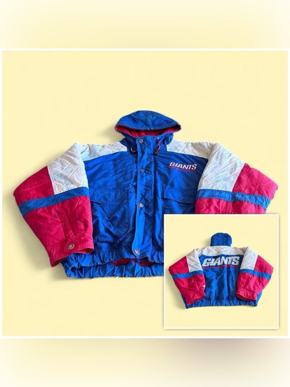 Vintage 90s Mirage New York Giants Heavyweight Jacket Men’s Size L